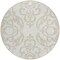 Homeroots 8' Ivory And Beige Round Damask Washable Indoor Outdoor Area Rug 614439 - alternate 4