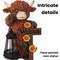 Techko Sunny Moo Outdoor Solar Cow Garden Statue with Integrated LED Lantern, 8PK SG-824-8PK - alternate 5