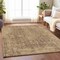 Homeroots 8' X 10' Brown And Beige Abstract Washable Indoor Outdoor Area Rug 616601 - alternate 4
