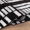World Rug Gallery Geometric Blocks Area Rug 2 ft x 3 ft Black WR140BLACK2X3 - alternate 4