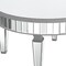 Homeroots 32" Silver Mirrored Glass Round Coffee Table 568899 - alternate 4