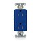 Leviton Decora Plus Duplex 15A 125V TR Blue TDR15-BU - alternate 1
