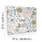 York Wallcoverings Artistic Bouquet Ochre and Ocean Wallpaper ZM2891 - alternate 4