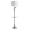 Jonathan Y Cora 60" Modern Metal LED Floor Lamp with Integrated Glass Side Table and Swing Arm, Chrome/Clear JYL3055B - alternate 6