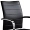 Homeroots Black and Silver Adjustable Height Swivel Rolling Office Chair 554027 - alternate 2