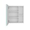 Homeroots 18" Silver And White Wood Floating Bathroom Vanity 543573 - alternate 4
