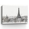 Homeroots Monochrome Paris Rooftops Sketch Unframed Print Wall Art 399072 - alternate 3