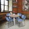 Regency Round Kahlo Breakroom Table W/ 4 Zeng Stack Chairs, 42 in W, 42 in L, Noble Oak TPL42RNDNOCM44BE - alternate 5