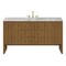 James Martin Vanities Hudson 60" Single Vanity, Honey Oak w/ 3 CM Carrara Marble Top 435-V60S-HNO-3CAR - alternate 1