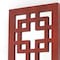 Homeroots Red Wood Hanging Dimensional Sculpture 274566 - alternate 3