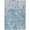 Homeroots 9' X 12' Teal Blue And Ivory Abstract Washable Indoor Outdoor Area Rug 612771 - alternate 4