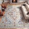 Jonathan Y Superbia Boho Medallion Border Non-Slip Machine-Washable Rose Clay/Cream 5 ft. x 8 ft. Area Rug WSH502F-5 - alternate 4