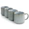 Gibson Home Picadelle 4 Piece 21oz Stoneware Mug Set in Light Grey 136622.01 - alternate 3