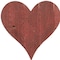 Homeroots 18" Rustic Red Reclaimed Wood Heart Wall Decor 384904 - alternate 3
