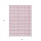 Homeroots 10' X 14' Pink And Gray Plaid Washable Indoor Outdoor Area Rug 595510 - alternate 2