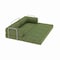 Homeroots 82" Green Corduroy Convertible Futon Sleeper Sofa 706809 - alternate 4