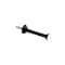 Ives Door Stop 3 1/8 in W X 7/8 in L Brass Black Mounts to wall Black 61MB19 - alternate 2
