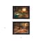 Homeroots Set Of Two Resting Places 2 Black Framed Print Wall Art, 2PK 406111 - alternate 2
