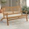 Alaterre Furniture Alaterre Weyra Outdoor Loveseat with Wood and Wicker Natural Patio Furniture Design 80-OUTD-WEYRA-BN - alternate 6