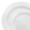 Smarty Had A Party White w/Silver Edge Rim Plastic Dinnerware Value Set (120 Dinner Plates + 120 Salad Plates), 240PK 110SVP-CASE - alternate 8