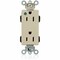 Leviton Straight Blade Receptacle, 5-15R, 15 A, 125V AC, Flush Mount, Self-Grounded M1626-PLI - alternate 1