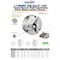 Vertex Vertex 10" 3-Jaw Front Mount Lathe Chuck 2 Sets Of Jaws 3800-5824 - alternate 3