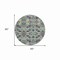 Homeroots 8' Blue And Purple Round Geometric Washable Indoor Outdoor Area Rug 609004 - alternate 3