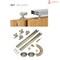 Sartodoors Sliding Closet Bypass Doors with Frosted Glass White 64x96 (2* 32x96) Solid Core Modern Interior VEREGIO7339DBD-WS-6496 - alternate 5