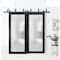 Sartodoors Barn Interior Door, 42" x 96", Gray PLANUM2102BBB-BLK-6096 - alternate 1