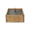 Homeroots 15" Brown And Gray Solid Wood And Metal Box 488024 - alternate 5
