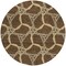 Homeroots 8' Brown And Beige Round Geometric Washable Indoor Outdoor Area Rug 613478 - alternate 5