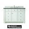 James Martin Vanities 48" S Vanity, Bright White w/Parisien Bleu Top w/FreePower Wireless Charger 157-V48-BW-FPBL - alternate 1