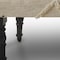 Homeroots 47in Cream and Black Cotton Upholstered Geometric Bench 483751 - alternate 4