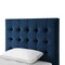 Homeroots Navy Blue Solid Wood Twin Tufted Upholstered Velvet Bed 544758 - alternate 4