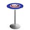 Holland Bar Stool Co 42" Stainless Steel New York Islanders Pub Table, 36" dia. Top L214S4236NYIsln - alternate 1