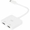 Monoprice USB-C to Dual 4K HDMI Adapter Dual 4K at 60Hz 43525 - alternate 1