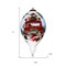 Homeroots Puppy and Red Truck Christmas Wreath Hand Painted Mouth Blown Glass Ornament 477530 - alternate 3