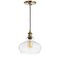 Jonathan Y Wyatt 9.5" Adjustable Drop Pharmacy Metal/Glass LED Pendant, Brass Gold JYL3515A - alternate 7