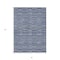 Homeroots 3' X 5' Navy Blue And Denim Blue Striped Washable Indoor Outdoor Area Rug 587908 - alternate 4