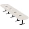 Skutchi Designs 20 Person Conference Table With Power Unit | 20' Racetrack Table | Harmony Series HAR-RAC-48X240-T.BK-K458-EBLK - alternate 1