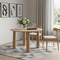 Homeroots 59" Natural Solid Wood Round Top Dining Table 721121 - alternate 2