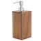 Homeroots Designer Genuine Teak Soap Dispenser 475850 - alternate 4