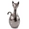 Homeroots 11" Silver Aluminum Cat Tabletop Sculpture 628124 - alternate 2