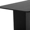 Homeroots 79" Black Solid Wood Sled Base Dining Table 712195 - alternate 4