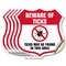 Signmission Beware Of Ticks Shield Sign Ticks May Be, 6 inch X 6 inch, Vinyl Decal, 5PK SHI-D-5PACK-6-362 - alternate 1