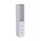Homeroots White Bathroom Storage Cabinet with Glass Door and Sliding Drawers 473310 - alternate 5