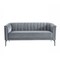 Homeroots 76" Gray Sofa With Silver Legs 480906 - alternate 1
