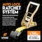 Xpose Safety Ratchet Straps Heavy Duty, 2 In x 15 FT Tie Down Straps Ratchet Operated with Flat Hooks, 4-PK RTD215-FH-4-X-S - alternate 4