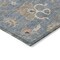 Homeroots 8' Denim Blue Ivory And Coral Round Floral Washable Indoor Outdoor Area Rug 604769 - alternate 3