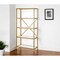 Homeroots Gold Metal and Glass Five Tier Etagere Bookcase 527587 - alternate 1